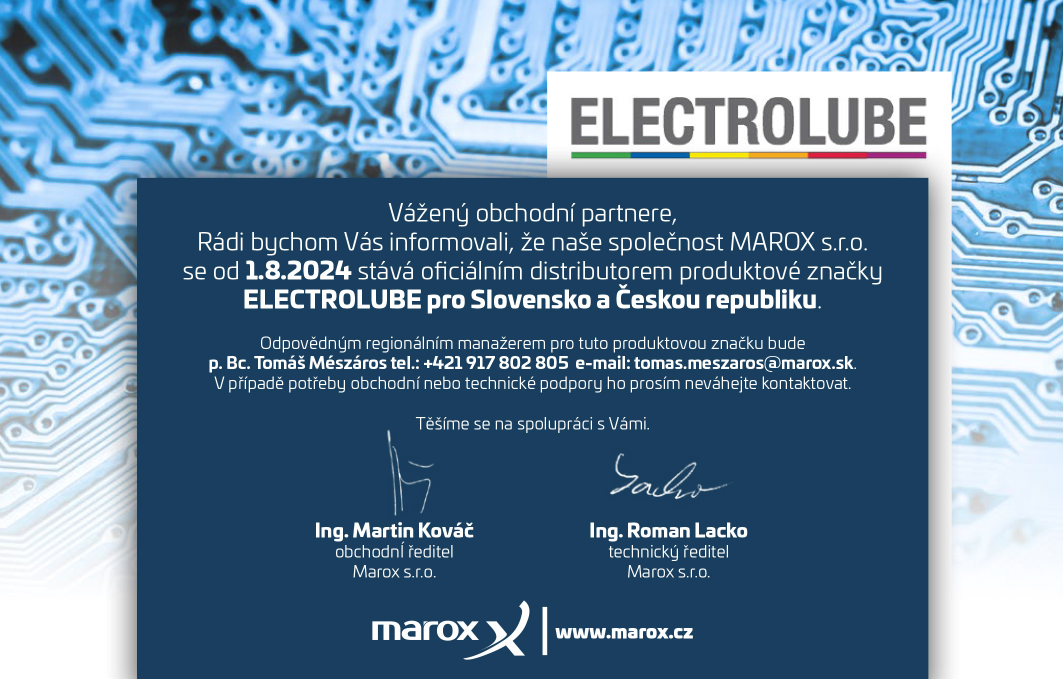 electrolube cz